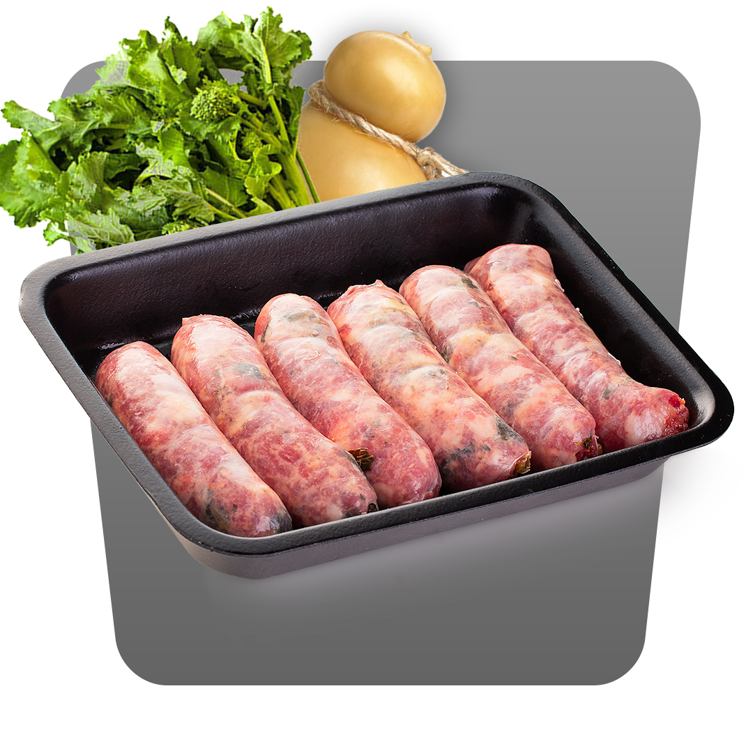 SALSICCIA DI SUINO CON FRIARIELLI E SCAMORZA - immagine 2